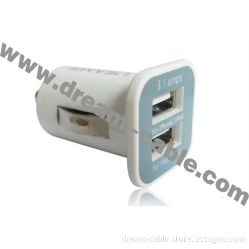 Universal Charger 3.1A Dual USB Car Charger for iPad&for Samsung
